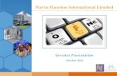 Navin Fluorine International - Rakesh Jhunjhunwala · 2 This presentation and the accompanying slides (the “Presentation”),which have been prepared by Navin Fluorine International