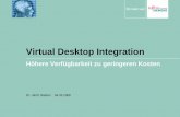 Virtual Desktop Integrationfiles.messe.de/cmsdb/007/13729.pdf · Mobiles Banking Personalisiertes Web Virtual Cyberbanking stationärer Berater 0 20 40 60 80 100 ... Agile Prozessierung