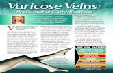 Varicose Veins - Sclerotherapy … · Varicose Veins: Preventable Complications aricose veins, phlebitis and open sores on the legs ... disorders includes preventing a recurrence