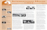 International House Times · special legacy of I-House Berkeley for future generations, including a calendar of upcoming events and special naming opportunities. Formally launched