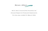 Bron Afon Community Housing Ltd Annual Report & Financial ... · Bron Afon Community Housing Ltd _____ 2 Contents Page Board Members, Executive Officers and Professional Advisors