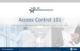 Vicon Access Control 101...• A key lock • Electronic keypad • RFID cards and readers (125 kHz) ... – Biometrics; fingerprints, facial recognition, iris recognition, retinal