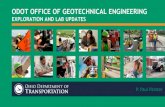 ODOT OFFICE OF GEOTECHNICAL ENGINEERING...Measurement While Drilling (MWD) From Ben Rivers, P.E. –FHWA –Resource Center Background (continued): • Gui, Soga, Bolton, and Hamelin