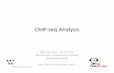 ChIP%seq)Analysis)barc.wi.mit.edu/education/hot_topics/ChIPseq_2015/... · Experimental)design) • Include)acontrol)sample.) • If)the)protein)of)interestbinds)repeBBve)regions,)using)