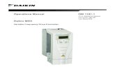 Operations Manual OM 1191-1 - Daikin Applied...2009/02/05  · Operations Manual OM 1191-1 Group: Applied Air Systems Part Number: OM 1191 Date: March 2020 Daikin MD5 Variable Frequency