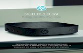 t430 Thin Client - GfK Etilizecontent.etilize.com/Manufacturer-Brochure/1048700214.pdf · 2018. 7. 9. · The world’s first desktop thin client with single-cable USB-C™ power