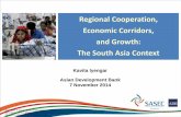 Regional Cooperation, Economic Corridors, and Growth: The ... · Share of South and Southeast Asia in World Total Production Network Exports, 1992–2011 Source: Connecting South