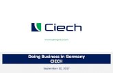 Doing Business in Germany CIECH...Doing Business in Germany CIECH 2 CIECH Soda Deutschland CIECH Group 3 CIECH Group CIECH - Diversified chemical group on the stable path of growth