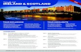 TOUR INCLUSIONS TOUR HIGHLIGHTSEnjoy a guided visit of Glasgow and savor a pregame meal, then head to the ﬁeld for a football game against your Scottish competitors. After the game,
