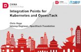 Integration Points for Kubernetes and OpensTackbos.itdks.com/a0d1e97781da452692c44fd0f225306b.pdf · K8s is built with cloud provider infrastructure in mind. K8s doesn't allocate