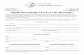 Erosion and Sediment ontrol Plan Worksheet...Erosion and Sediment Control Best Management Prac ces-Details Addio nal guidance for developing an Erosion and Sediment Control plan can