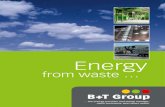 from waste · conversion of residual waste. ... ideas to fruition by means of feasibility stud-ies, economics analyses, process evaluations and technical concepts, energy and opera-tional