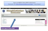 How to use NIPER-A Library OPAC for Book Search Please ... · 'koha AHMEDABAD Cart Lists Wdcome, Mr AKILHUSEN MALEK All Item type Search history [ x ] Log out Library Onlinc Cataloguc