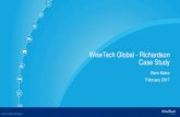 WiseTech Global - Richardson Case Study · Richardson Case Study All data is electronically entered into a single system Data is shared with the customs broker’s system through