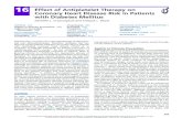 16 - Effect of Antiplatelet Therapy on Coronary Heart Disease Risk … · 2018. 1. 18. · 16 Effect of Antiplatelet Therapy on Coronary Heart Disease Risk in Patients with Diabetes