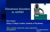 Emotional disorders in ADHD · ‘DMDD’ ADHD stimulants days bipolar II mood stabilisers, antipsychotics weeks bipolar I intensive Bipolar disorder in young people Excessive and