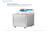 AES Range Semiautomatic Autoclaves - Raypa · AES Range Sterilization Process Heating Stage – Fast saturated steam production by means of powerful heating elements. Sterilization