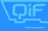 Qif brand identity guide gradient colors wrong color combinations dark backgrounds change the corporate