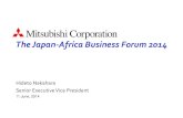 TheJapan Africa Business Forum 2014€¦ · MOZAL Aluminum smelter Hitachi Construction Machinery Mozambique Mining machinery service company ... Afforestation project Oil Exploration