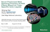 Novel Plasticized Melt Spinning Process of PAN Fibers Based on … · 2020. 5. 21. · Phone: 865-576-7307 . Oak Ridge National Laboratory . 2020 DOE Hydrogen and Fuel Cells Program