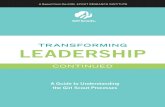 Transforming Leadership Continued - Girl Scouts · daisy 36 Brownie 39 Junior 42 Cadette 45 Senior 48 Ambassador 51 references 54 Appendix 55 ... that girls lead with courage, confidence,