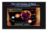 The Life Cycles of Stars - WordPress.com · Life-cycle of Stars Sun-like Stars Massive Stars. H-R Diagram. A Red Giant You Know. The Beginning of the End: Red Giants After Hydrogen