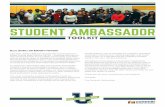 STUDENT AMBASSADORyoucanaffordcollege.org/.../09/StudentAmbassador_Toolkit.pdf · 2016. 9. 16. · The Student Ambassador Program is meant to harness the power of peer-to-peer communication