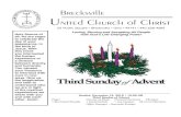 Brecksville United Church of Christ · The Old Testament Isaiah 60:1-6 Pew Bible, page 690 The New Testament Luke 1:46-55 Pew Bible, page 57 The Continuing Testament-from The Birth