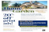 Home SPRING 2020 GardenSpecial Section 20 Reach over ... · print ads! Interested in Digital Advertising? Contact us today for more information and digital ad rates! Reach over 57,000