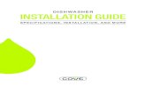 DISHWASHER INSTALLATION GUIDE · 2018. 9. 13. · COVE DISHWASHER Contents 3 Cove Dishwasher 4 Specifications 7 Door Panel 9 Installation 15 Troubleshooting Features and specifications