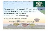 Students and Trainees as Teachers in Medical, Veterinary and … · Development of a web-based platform as a study manager towards continuous education in neuro-anatomy 28. E.4 12.15