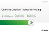 Outcome-Oriented Thematic Investing · Many infrastructure stocks have inflation-linked pricing in their revenue contracts, which can help them do ... • Data centers are centralized