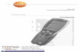 Contents - Test Equipment Depot · Testo if you are in any doubt. testo 735 is a compact measuring instrument for measuring temperature. The product was designed for the following