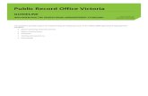 Public Record Office Victoria - Homepage | PROV · 2020. 3. 16. · Public Record Office Victoria Standards Under section 12 of the Public Records Act 1973, the Keeper of Public Records