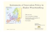Instruments of Innovation Policy in Baden-Wuerttemberg · Aerospace Key enabling* Technologies Nanotechnology Micro-/Nanoelectronics Photonics ... Greatest Benefits ... SEZ is the