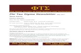 Phi Tau Sigma Newsletter May 2017 · 5/5/2017  · PHI TAU SIGMA Honor Society PHI TAU SIGMA Lifetime Member . 2 Ribbons can be picked up in the registration area of the convention