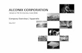 ALCONIX FY2016 4Q kikan part2 E 170601 revised(web)mw2pemthym.bizmw.com/wordpress/wp-content/uploads/2017/... · 2017. 9. 4. · Three main characteristics of the ALCONIX Group Business
