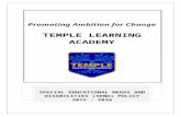 Temple Learning Academy - 2.DON’Ts – they should not: · Web viewAdditional SEND support (in school support in collaboration with outside agencies.) 16.3 If adequate progress