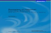 Evaluation of Individual Learning Accounts · Evaluation of Individual Learning Accounts Early Views of Customers & Providers: England RE S E A R CH Jane Owens York Consulting Re