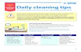 IMPORTANT HEALTH HOMEOWNERS INFORMATION FOR: Daily ... Information... · Daily cleaning tips to clean lead from your home’s drinking water pipes If your home is connected to the