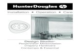 Installation • Operation • Care - Hunter Douglas · 5 INSTALLATION Place decorative face plate over the back plate. Thread the installation bracket on the back plate until it