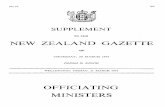 TO THE NEW ZEALAND GAZETTE · 600 THE NEW ZEALAND GAZETTE No.25 Officiating Ministers for 1975 PURSUANT to the Marriage Act 1955, the following list of Officiating Ministers within