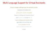 Multi Language Support for Virtual Assistantsweb.stanford.edu/class/cs294s/slides/project_pitch_multi-language... · Translation Model (e.g. Google Translate) display all review descriptions
