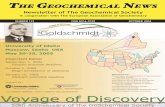 Newsletter of The Geochemical SocietyOctober 2004 Editors Johnson R. Haas (Dept of Geosciences) Carla M. Koretsky (Dept of Geosciences) Western Michigan University Kalamazoo, MI 49008