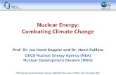 Nuclear Energy: Combating Climate Change · “Why the Climate Needs Nuclear Energy”, NEA/IAEA Side-event at COP21, 10-11 December 2015 Electricity produces 40% of CO2 emissions,