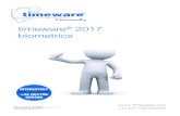 workforce management solutions - timeware · 2017. 6. 12. · workforce management solutions biometrics 3 t2-0541 - timeware ® 2017 biometrics... We acknowledge the intellectual