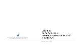 2016 ANNUAL INFORMATION FORM - Power Financial · 2020. 2. 13. · Pernod Ricard SA Pernod Ricard Portag3 Ventures Limited ... Putnam Investments, LLC Putnam SGS SA SGS Suez Environnement