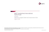 MFS Institutional International Equity Fundpersonnel.lacity.org/deferredcomp/MFSInstitutiona... · 8/21/2018  · MFS II 1019-I-CT-IIE-21Aug18.II ® Institutional International Equity