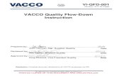 VACCO Quality Flow-Down Instruction · • QFD3- paragraph number and title (VI-QFD-003) b) Dock to Stock parts will have a template for the Quality flow down notes identified in