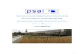 POLITICAL STUDIES ASSOCIATION OF IRELAND (PSAI)...2019/10/17  · 1 POLITICAL STUDIES ASSOCIATION OF IRELAND (PSAI) Annual Conference, October 18th-20th 2019 Glenroyal Hotel, Maynooth,